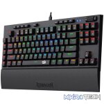 Redragon K588 RGB Pro BROADSWORD TKL Mechanical Wired Gaming Keyboard - Black - Image 2