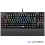 Redragon K588 RGB Pro BROADSWORD TKL Mechanical Wired Gaming Keyboard - Black