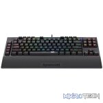 Redragon K588 RGB Pro BROADSWORD TKL Mechanical Wired Gaming Keyboard - Black - Image 4