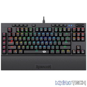 Redragon K588 RGB Pro BROADSWORD TKL Mechanical Wired Gaming Keyboard - Black