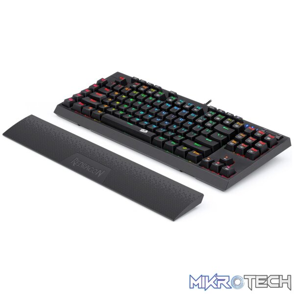 Redragon K588 RGB Pro BROADSWORD TKL Mechanical Wired Gaming Keyboard - Black - Image 5