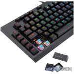 Redragon K588 RGB Pro BROADSWORD TKL Mechanical Wired Gaming Keyboard - Black - Image 6