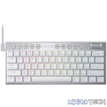 Redragon K632 HORUS Mini 60% RGB Wired Gaming Keyboard – White