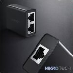 UGREEN RJ45 Splitter Adapter 2 Pack (Black) - Image 2