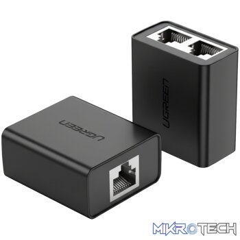 UGREEN RJ45 Splitter Adapter 2 Pack (Black)