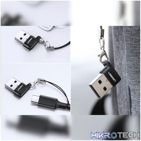 UGREEN USB A Male to USB Type-C Female Adapter (Black) - Image 2