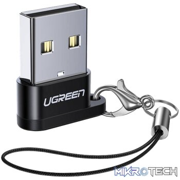 UGREEN USB A Male to USB Type-C Female Adapter (Black)