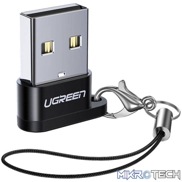 UGREEN USB A Male to USB Type-C Female Adapter (Black) UGREEN USB A Male to USB Type-C Female Adapter (Black)