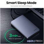 UGreen CM300 2.5 inch USB Type-C Hard Drive Enclosure - Silver - Image 2