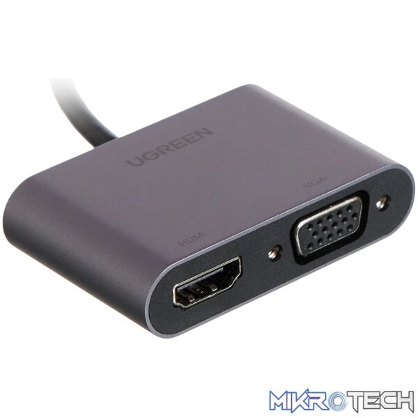 UGreen CM449 USB-A to HDMI + VGA 1080P Display Adapter - Image 2