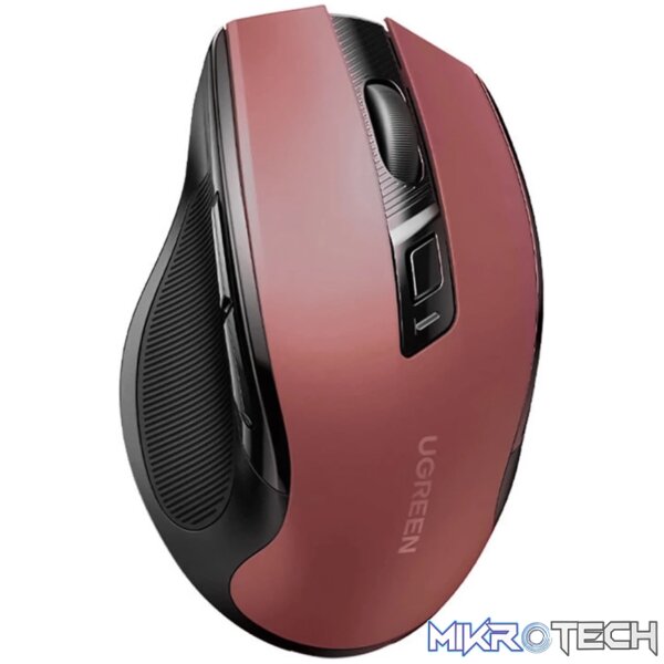 UGreen MU006 2.4GHz Wireless Optical Mouse - Red - Image 3