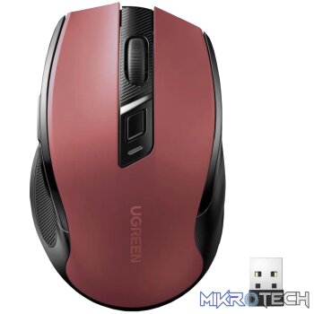 UGreen MU006 2.4GHz Wireless Optical Mouse - Red