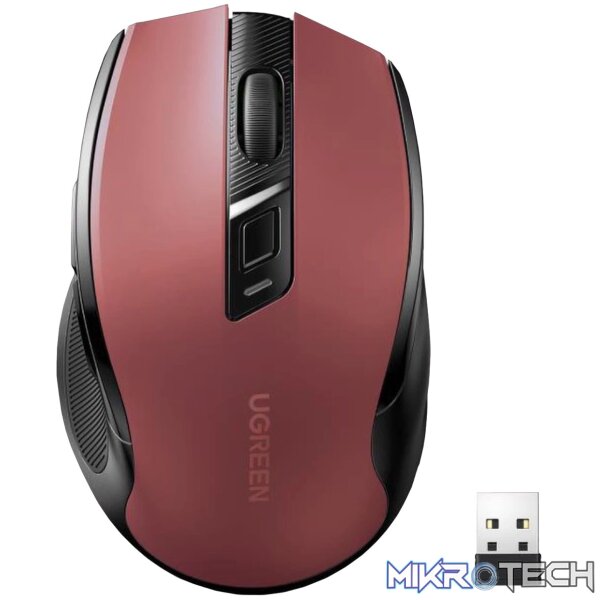 UGreen MU006 2.4GHz Wireless Optical Mouse - Red UGreen MU006 2.4GHz Wireless Optical Mouse - Red