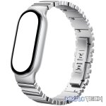 Xiaomi Smart Band 10 Asymmetrical Metal Strap – Silver - Image 2
