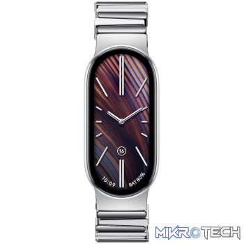Xiaomi Smart Band 10 Asymmetrical Metal Strap – Silver