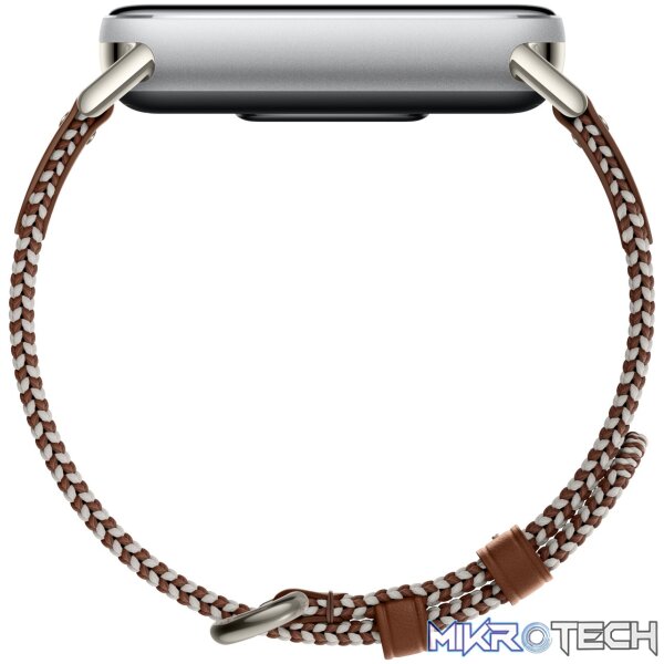 Xiaomi Smart Band 10 Knitted Silk Strap - Feather Brown - Image 4