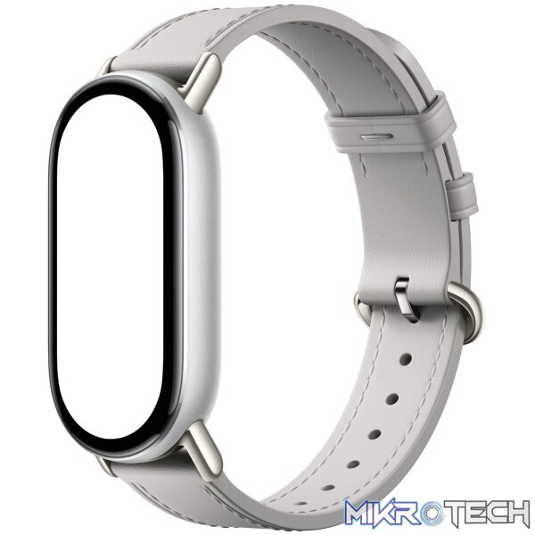 Xiaomi Smart Band 10 Leather Strap - Grey - Image 3