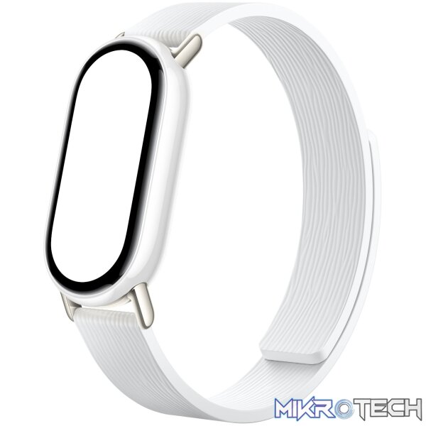 Xiaomi Smart Band 10 Magnetic Kona Leather Strap - Glacier White - Image 2