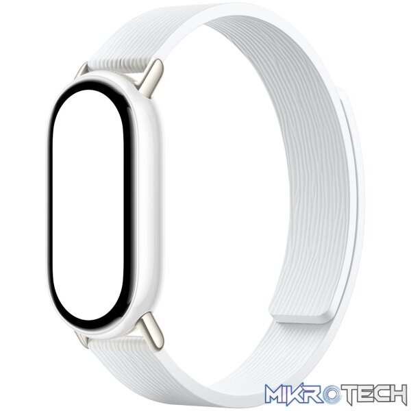 Xiaomi Smart Band 10 Magnetic Kona Leather Strap - Glacier White - Image 3