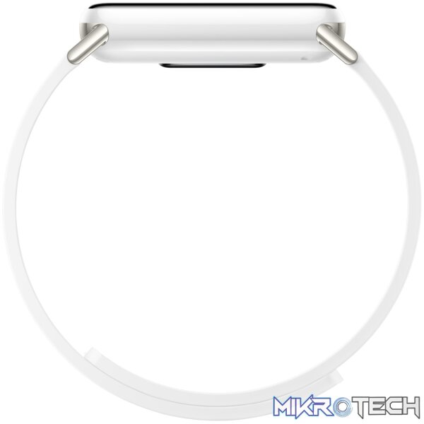 Xiaomi Smart Band 10 Magnetic Kona Leather Strap - Glacier White - Image 4