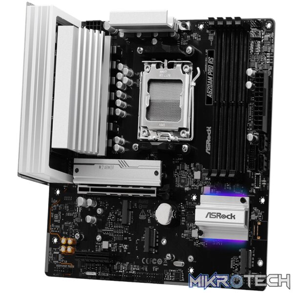 ASRock A620AM Pro RS AM5 M-ATX Motherboard - Image 4