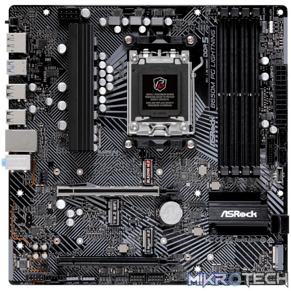 ASRock B650M PG Lightning AMD AM5 Micro ATX Motherboard - Image 2