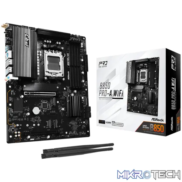 ASRock B850 Pro-A Wi-Fi AM5 ATX Motherboard ASRock B850 Pro-A Wi-Fi AM5 ATX Motherboard
