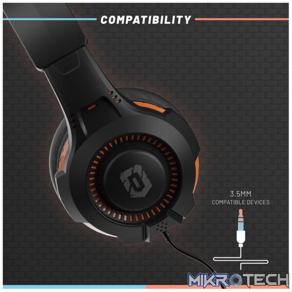 Armor3 SoundTac Universal Gaming Headset - Blue/Orange - Image 9