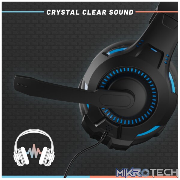 Armor3 SoundTac Universal Gaming Headset - Blue/Orange - Image 10