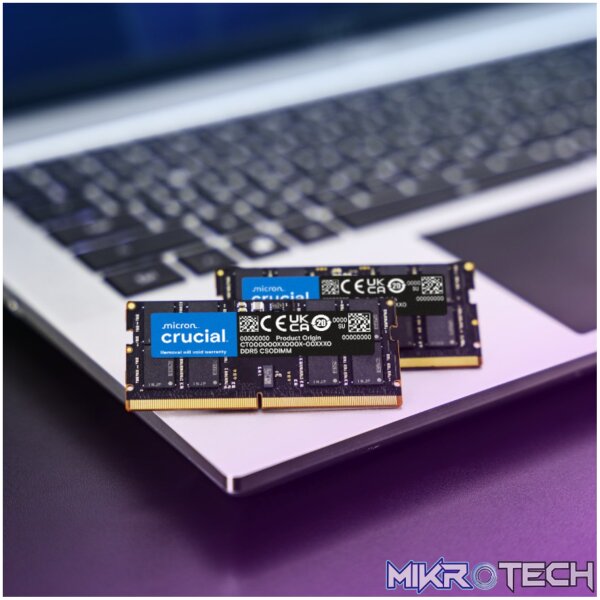 Crucial DDR5-6400 64GB CSODIMM Notebook Memory Kit (2 x 32GB) - Image 4