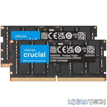 Crucial DDR5-6400 64GB CSODIMM Notebook Memory Kit (2 x 32GB)