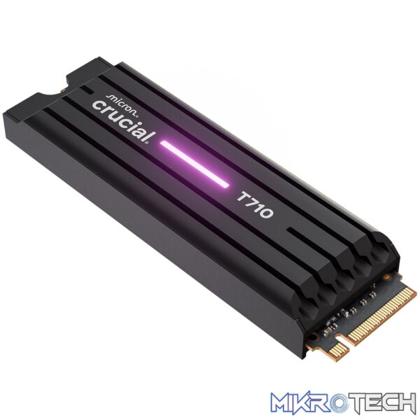 Crucial T710 1TB M.2 NVMe Gen5 NAND SSD with Heatsink - Image 2