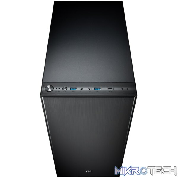 FSP CMT223S ATX Mid Tower Chassis - Black - Image 3