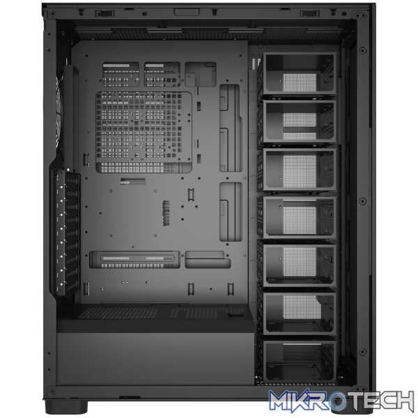FSP U660 ATX Ultra Tower (Multi-HDD) Desktop Chassis - Black - Image 4