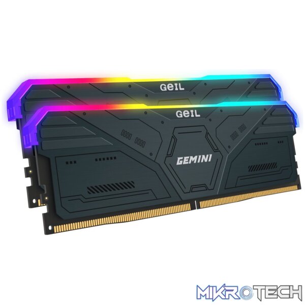 GeIL Gemini RGB 32GB DDR5 6000MHz Desktop Gaming Memory Kit (2 x 16GB) – Grey - Image 2