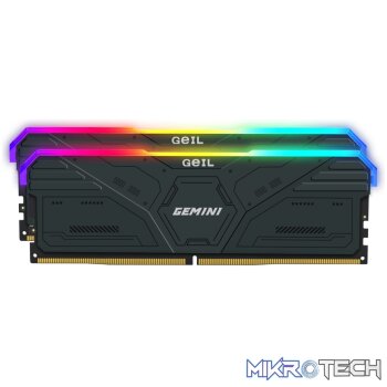 GeIL Gemini RGB 32GB DDR5 6000MHz Desktop Gaming Memory Kit (2 x 16GB) – Grey