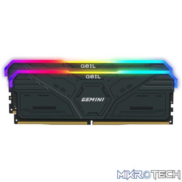 GeIL Gemini RGB 32GB DDR5 6000MHz Desktop Gaming Memory Kit (2 x 16GB) – Grey GeIL Gemini RGB 32GB DDR5 6000MHz Desktop Gaming Memory Kit (2 x 16GB) – Grey