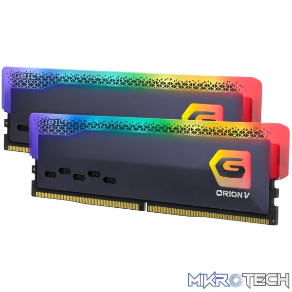 Geil Orion V RGB 32GB 6000MHz DDR5 Desktop Gaming Memory Kit (2 x 16GB) – Grey - Image 3