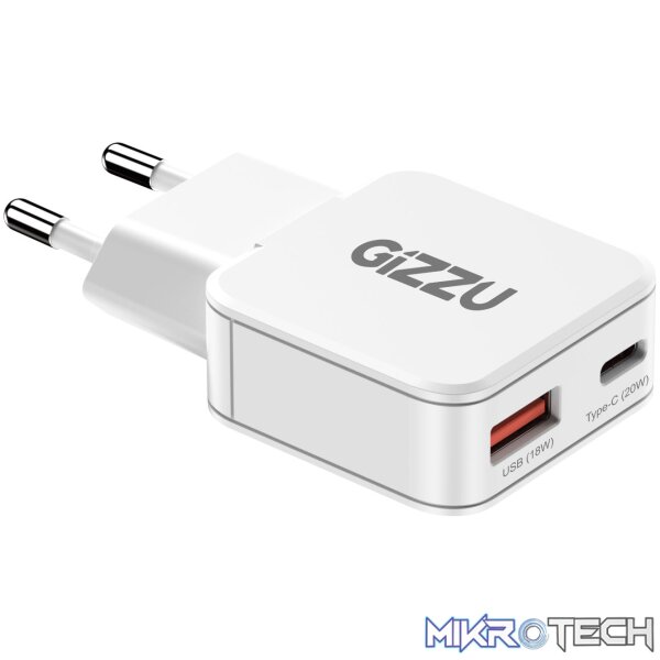 Gizzu 2-Port 20W GaN Wall Charger - Image 3