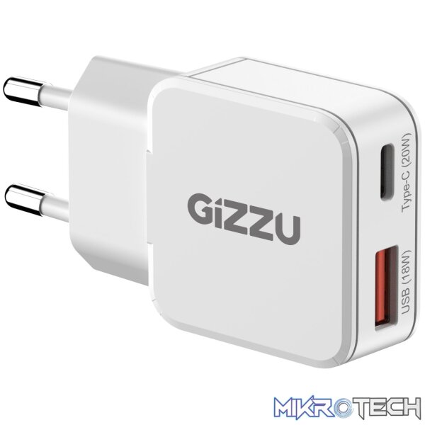 Gizzu 2-Port 20W GaN Wall Charger - Image 4