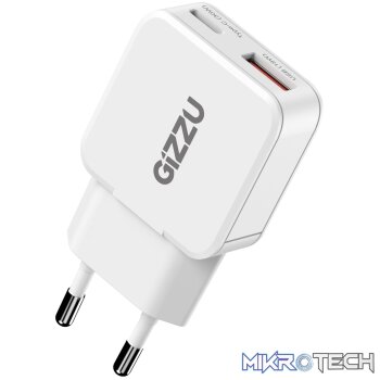 Gizzu 2-Port 30W GaN Wall Charger