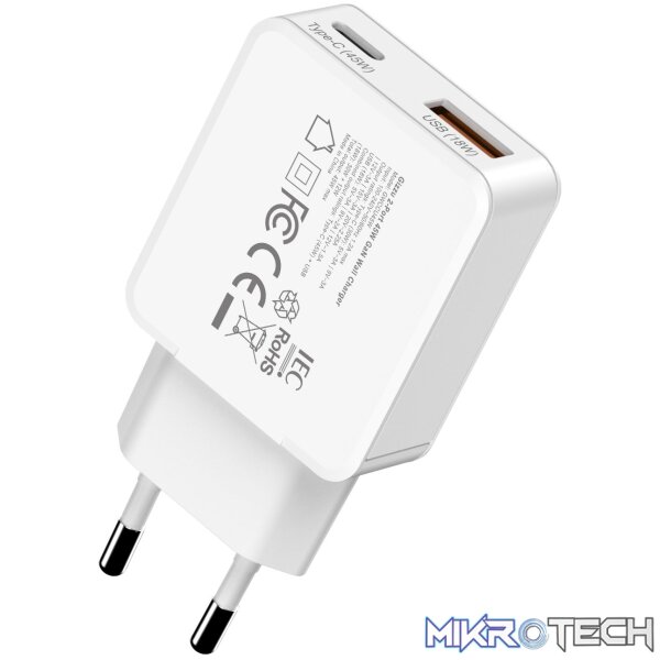 Gizzu 2-Port 45W GaN Wall Charger - Image 4