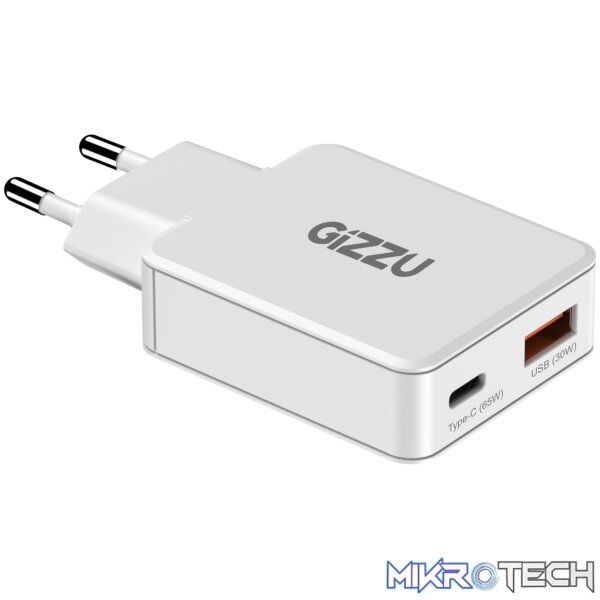 Gizzu 2-Port 65W GaN Wall Charger - Image 3