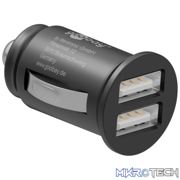 Goobay Dual-USB 12W Car Charger - Image 3