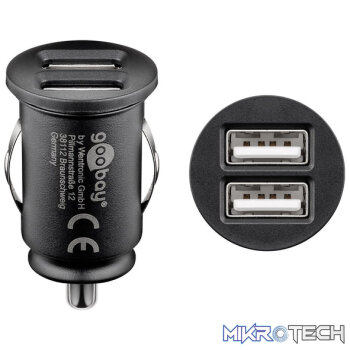 Goobay Dual-USB 12W Car Charger