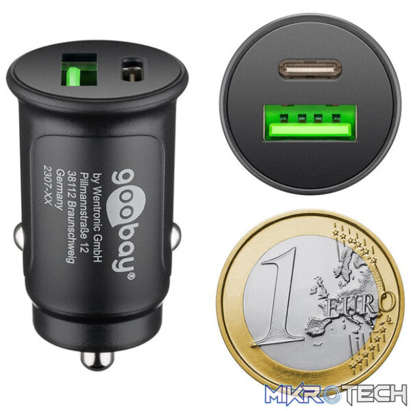 Goobay Dual-USB Fast USB-C PD 27W Car Charger - Image 4