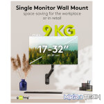 Goobay Single Monitor Wall Mount from 17" to 32" - Image 7