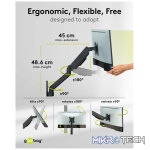 Goobay Single Monitor Wall Mount from 17" to 32" - Image 8