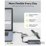 Goobay Slim 4-Port USB Hub, USB-A to 1 x USB-A 3.2 and 3 x USB-A 2.0 - Image 7