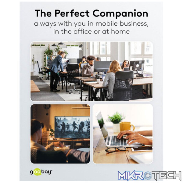Goobay Slim 4-Port USB Hub, USB-A to 1 x USB-A 3.2 and 3 x USB-A 2.0 - Image 8